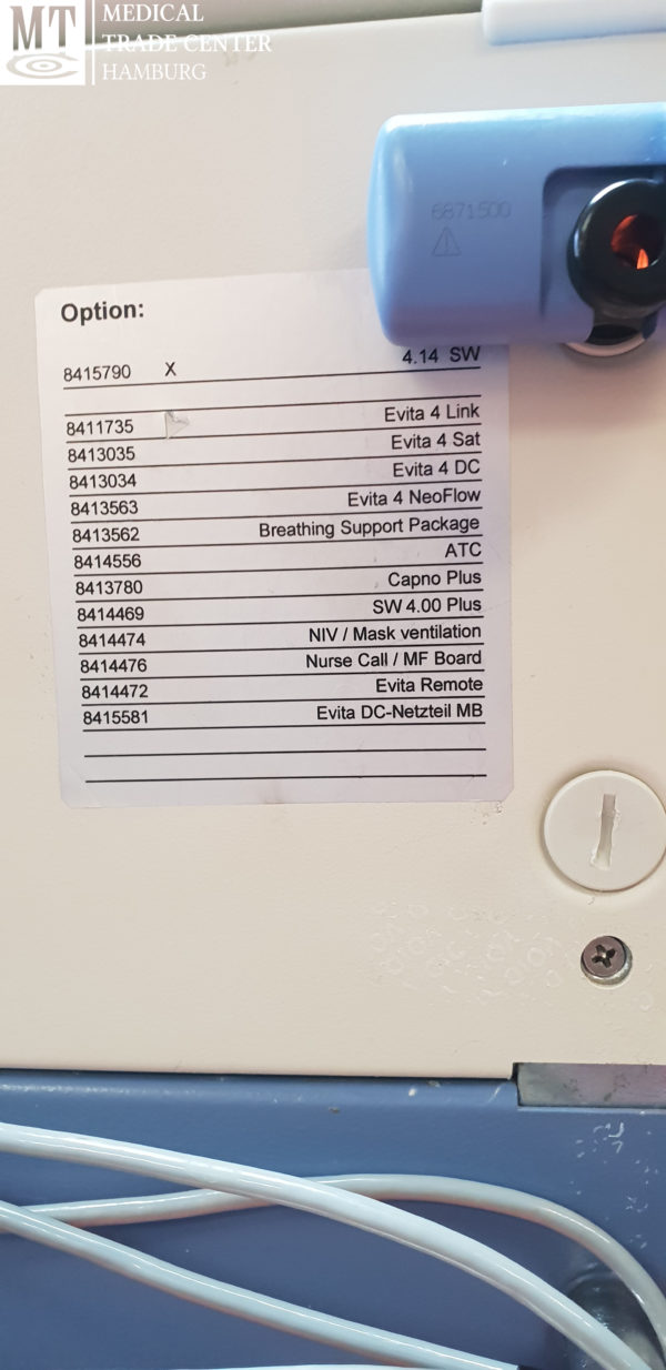 Draeger Evita 4 Ventilator // Beatmungsgerät Sw. 04.14