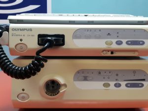 Olympus Exera II CV-165 , CLE-165 inkl. Tastatur + MAJ 1430  Pigtail + MAJ-1411 Lightkabel