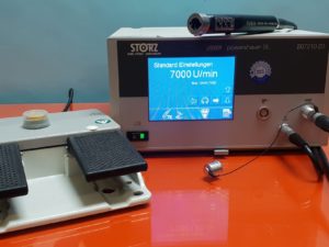 Storz 20721020  Powershaver SL Shaver  mit 28721050 Hybrid Handpiece und 20012831 Fußschalter