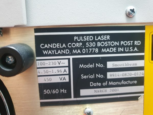 CANDELA Smoothbeam Laser - YAG