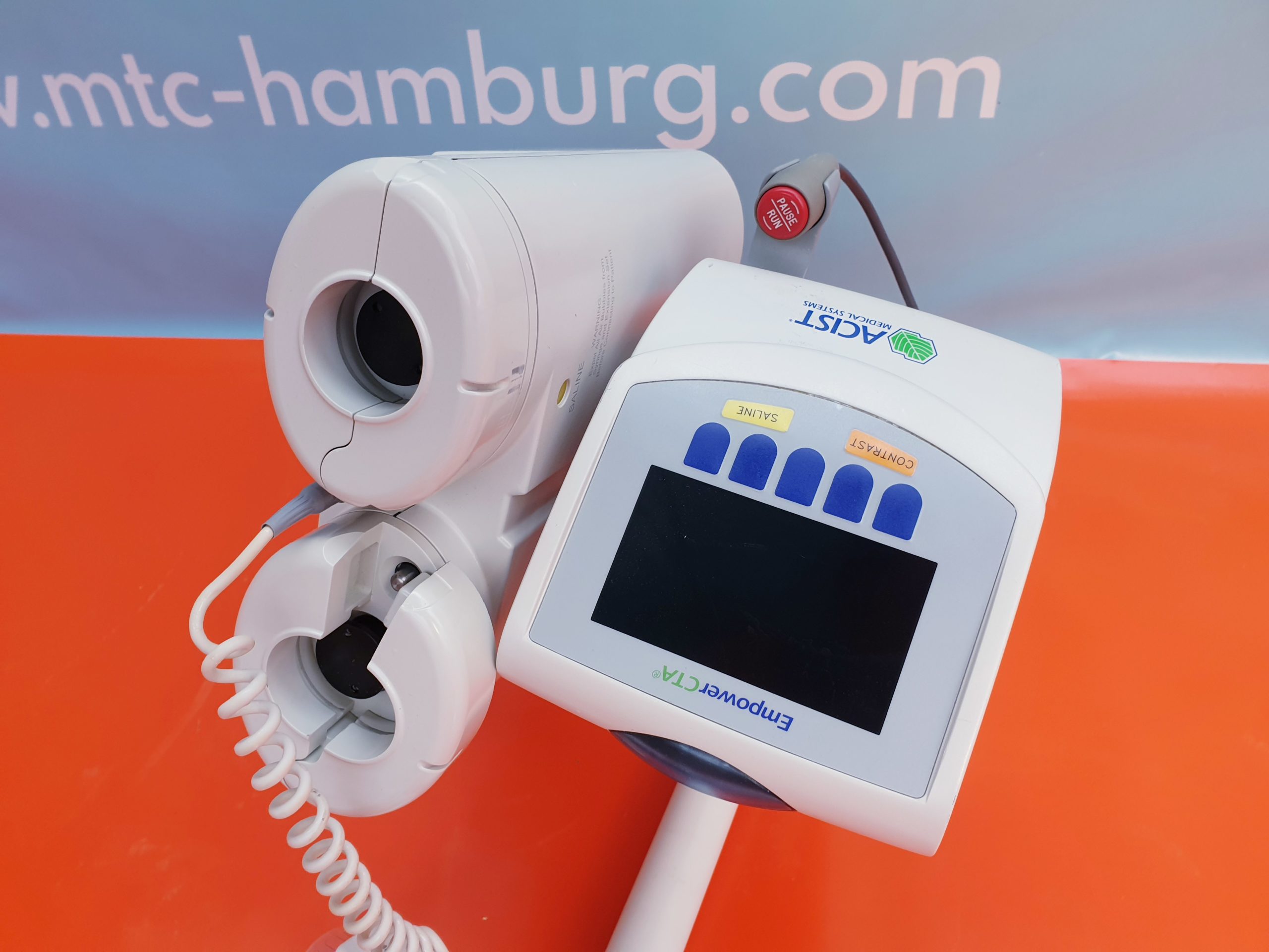 ACIST Empower CTA Injector CT mit Mavig Tragearm – MTC Hamburg ...