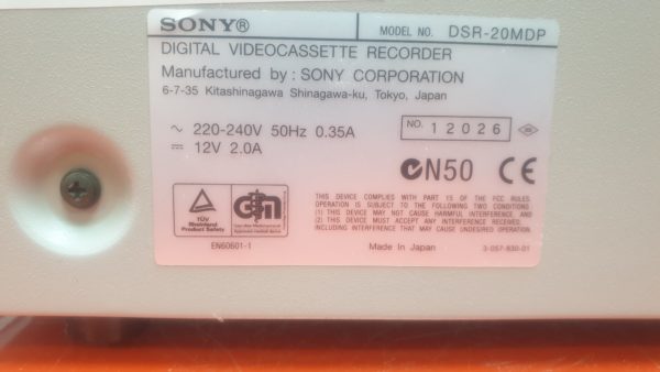 Sony DSR-20MDP  DV CAM Videokasette Recorder