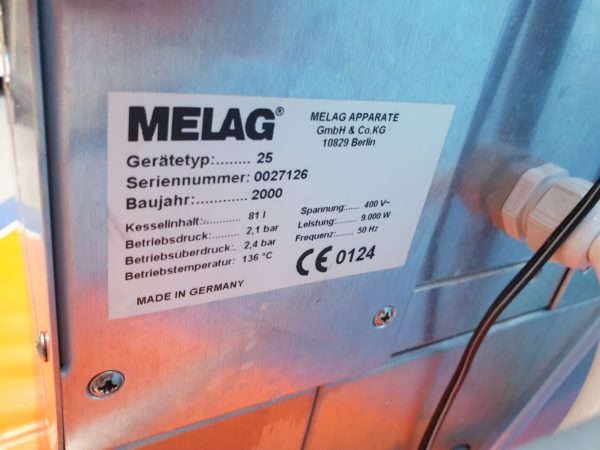 Melag Autoklav 25 Autoclave Autoklav // Sterilisation