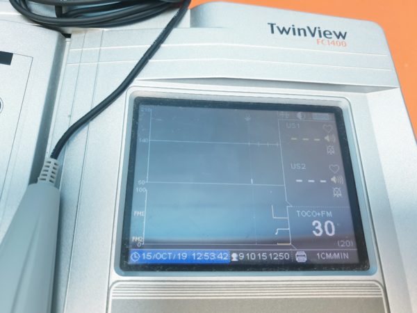 Bionet TwinView FC1400  CTG  Fetalmonitor mit 02 US und 1x Toco Sonde ( n )