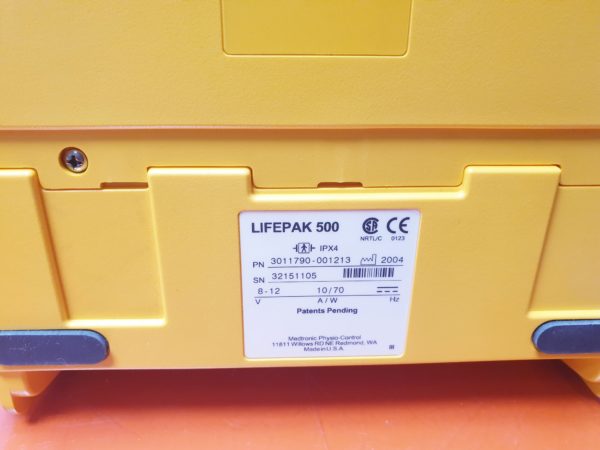 Medtronic Physio-Control Lifepak 500 AED (Automatic External Defibrillator)