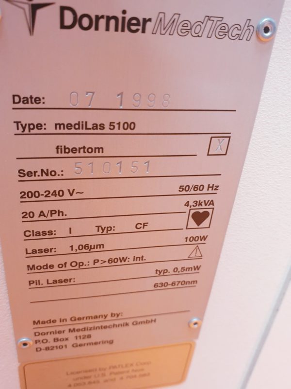 Dornier Medilas fibertom 5100  Laser  // Laser