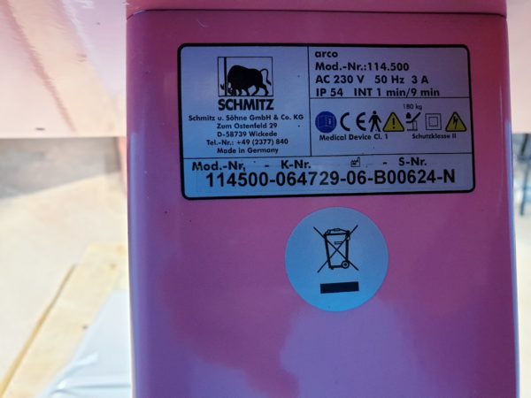 SCHMITZ ARCO 114.500 // 114500 Gynäkologischer Untersuchungsstuhl 180Kg