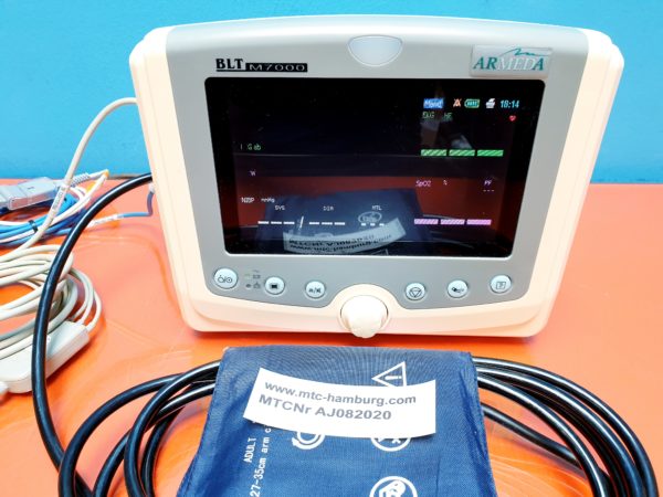 Biolight BLT M7000 Überwachungsmonitor EKG, SpO2, NIBP,  Temp,
