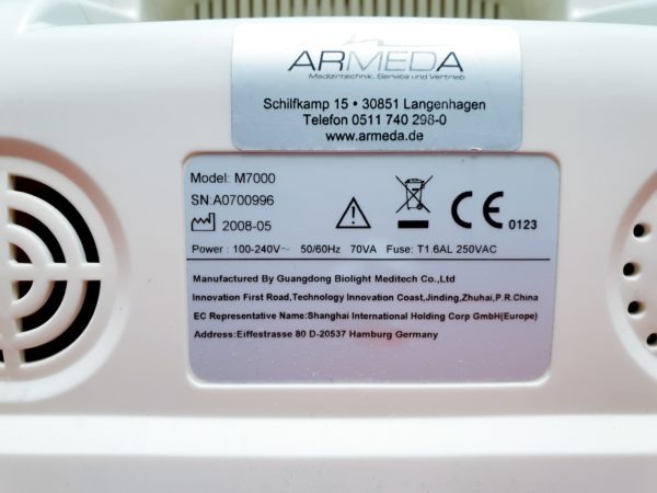 Biolight BLT M7000 Überwachungsmonitor EKG, SpO2, NIBP,  Temp,