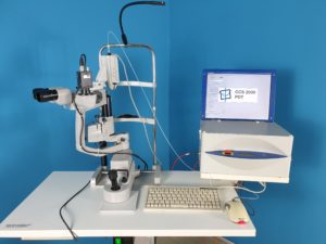 Zeiss SL 120 // SL120 Spaltlampe + Pawlowski CCS2000 Laser-Chirurgie Gerät