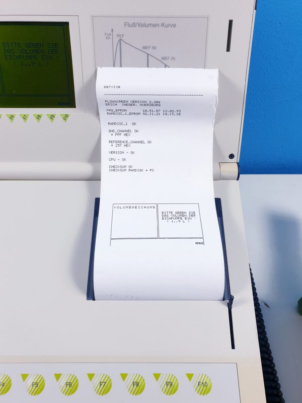 JAEGER FLOWSCREEN Portables Spirometriegerät mit Resistance-Messung (ROCC-Funktion) ausgestattet