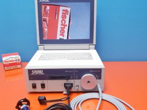 STORZ tele pack pal 20043020 mit  STORZ telecam 20212030 Kamera Kopf und Lichtleiter