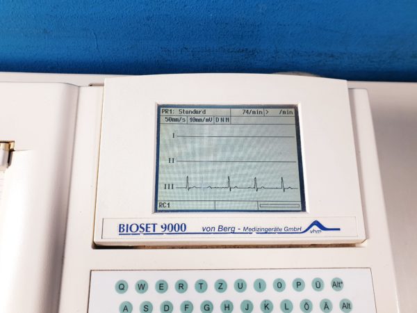 Hörmann Bioset 9000 12 Kanal EKG-Gerät  mit Ableitungskabel