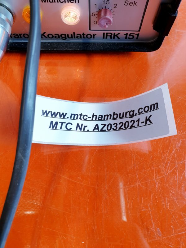 Lumatec IRK 151 // IRK151 Infrared Coagulator
