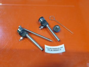 Richard Wolf 8923.024  RIWO-ART-Trokarhülsen mit Magnet-Kugel-Ventil + 8923.014 Sliding Cone Laparoscopy for 10 mm Trocar Sleeves for "open laparoscopy / pelviscopy" Gleitkonus für 10 mm-Trokarhülsen + 8923.103 Trocar Sleeves 10 mm with insufflation tap T