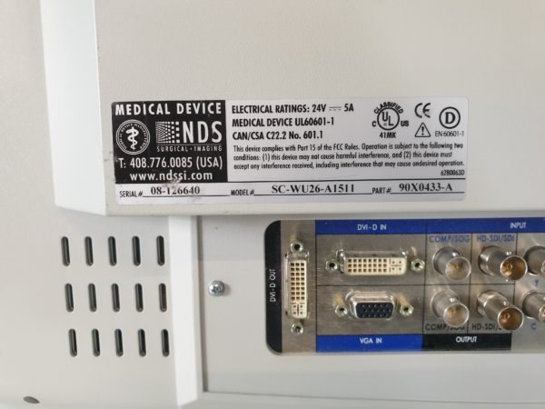 Richard Wold NDS  SC-WU26-A1511   Monitor für die Endoskopie