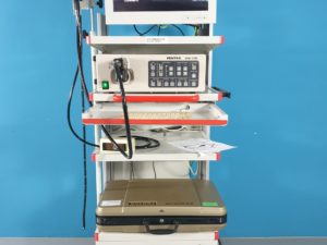 PENTAX EPM-3500 + Pentax  HITACHI  EG-3630UR + Monitor  Cresco, Geräte wagen mit Trenntrafo, ...