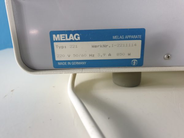 Melag 221  Heissluftsterilisator / Sterilisator  930 Watt mit 02 Tabletts