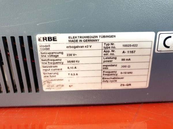 ERBE erbogalvan e2  10525-022 Elektrotherapiegerät mit Zubehör