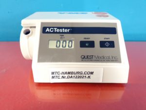 Quest ACTester   // AC TESTER   // ermöglichen eine akkurate, zuverlässige, preiswerte und automatisierte Bestimmung der Gerinnungszeit.
