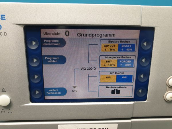 Erbe VIO 300D  SW 1.7.10 Romanic  + APC2  + Vio-Cart  + Fußschalter