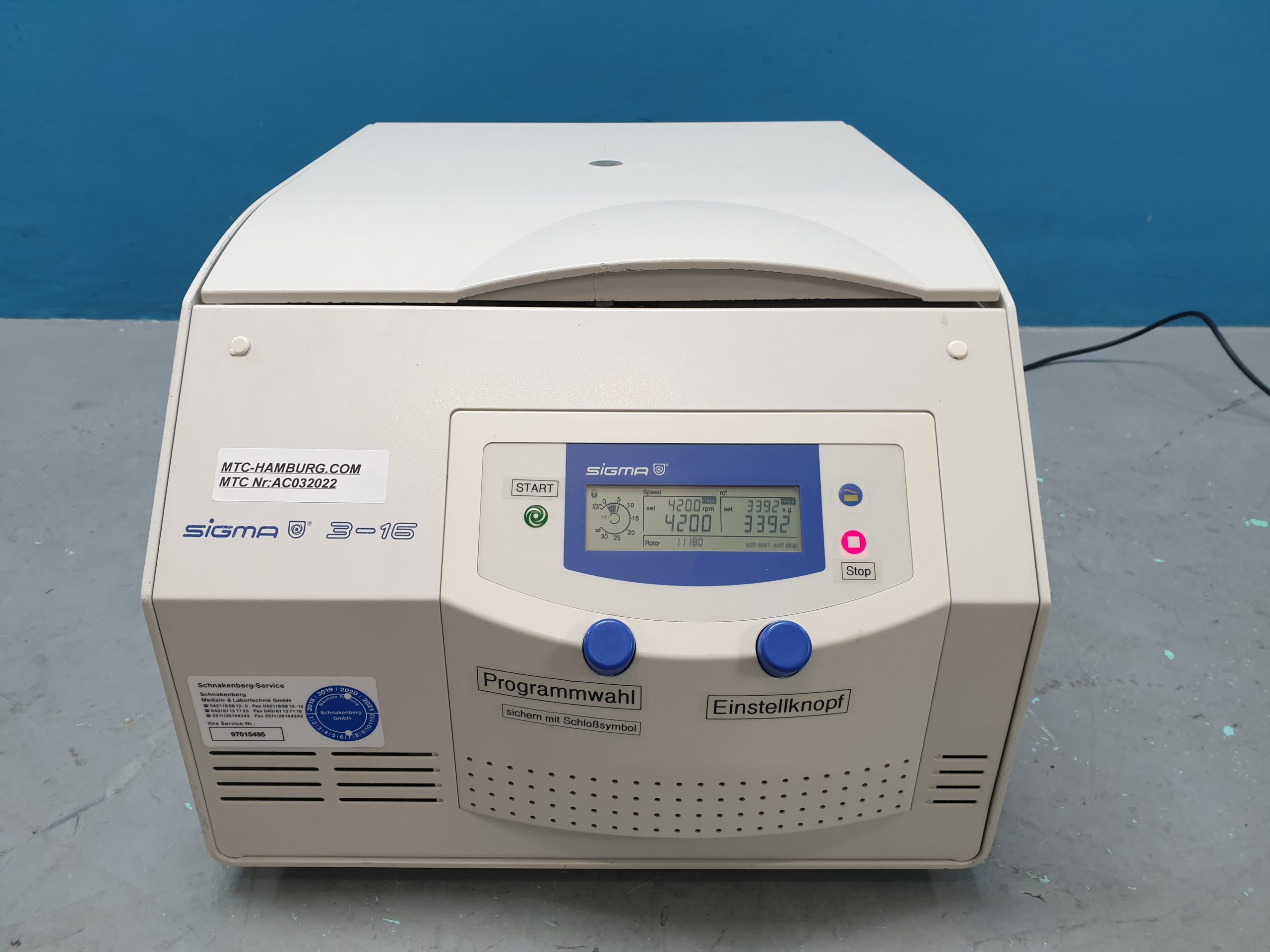 SIGMA 3-16  Labor-Zentrifuge, Zentrifuge