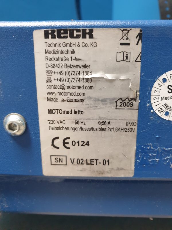 Motomed Letto  Reck Motomed VIVA 1 Bewegungstrainer Bewegung im Liegen Arm- und Beintrainer
