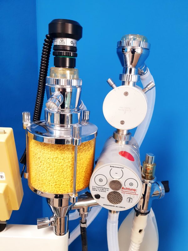 Dräger // Drager  Sulla 19 fahrbares Narkosegerät mit Oxydig - Kreissystem - Volumeter - Barolog ....
