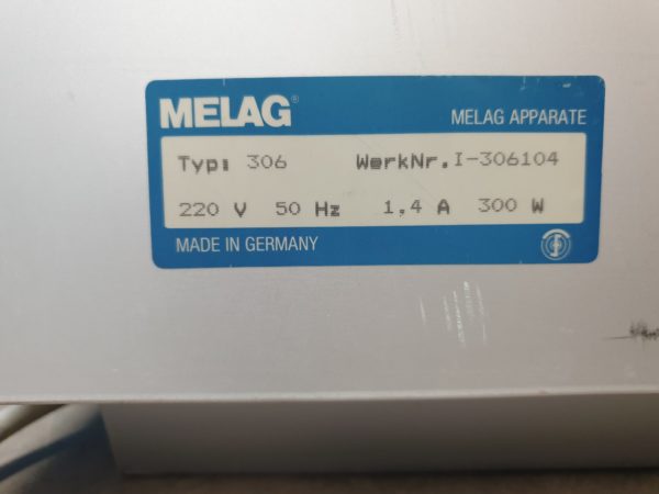 Melag 306 Heissluftsterilisator / Sterilisator 300 Watt