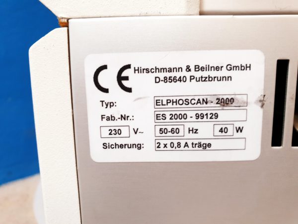 Eltest Elphoscan 2000 Elektrophoresesystem