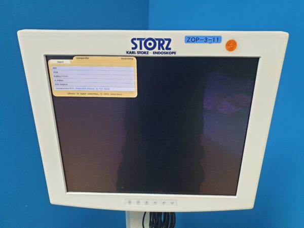 Karl Storz 20020025 Monitorträger  mit SC-SX19-A1A11 Monitor   und  UP-25MD Printer  Fahrbar