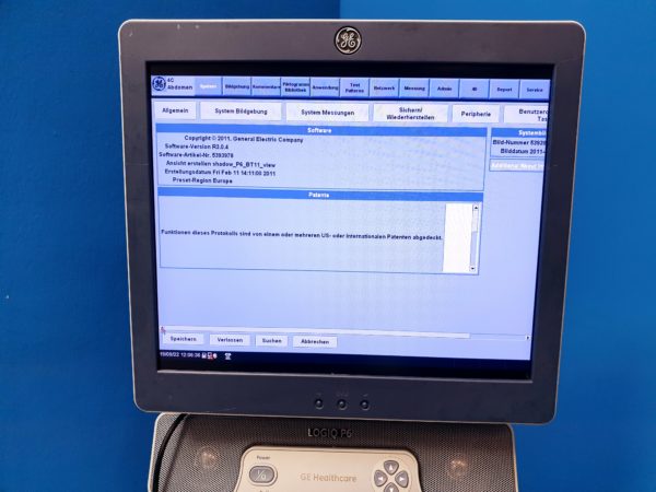 GE Logiq P6 BT11 View   mit 3Sp Echosonde und 9L Linear Sonde und Konvex 4C   DOM 2009