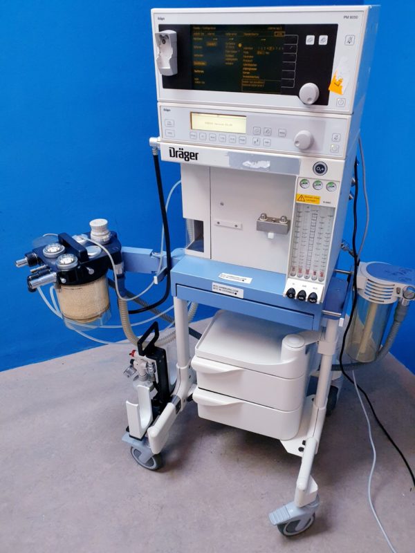 Dräger Fabius Narkosegerät mit PM 8050 Gasmonitor SW: 02.80 3 Gasig