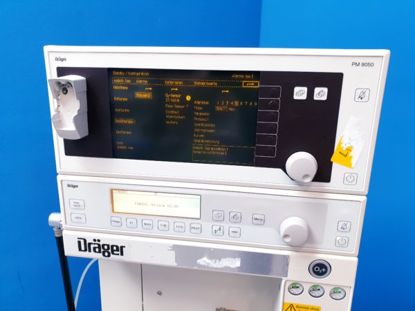 Dräger Fabius Narkosegerät mit PM 8050 Gasmonitor SW: 02.80 3 Gasig