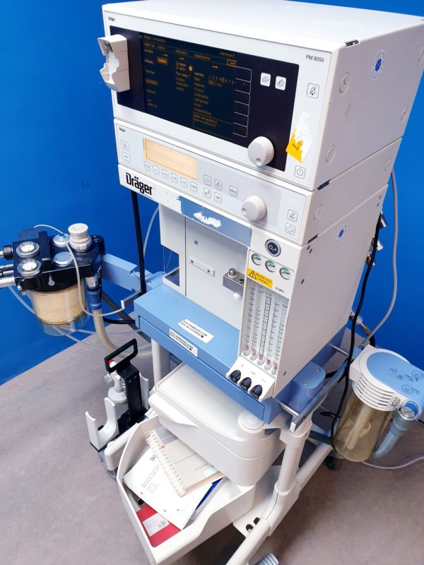 Dräger Fabius Narkosegerät mit PM 8050 Gasmonitor SW: 02.80 3 Gasig