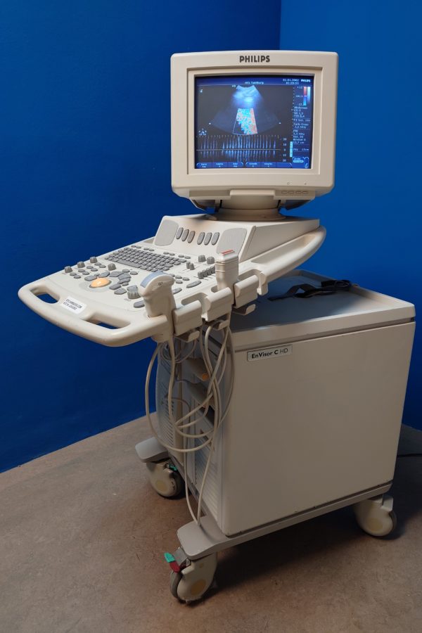 Philips EnVisor mit Konvex C5-2  //  und L12-3  Linear-Sonde Doppler,