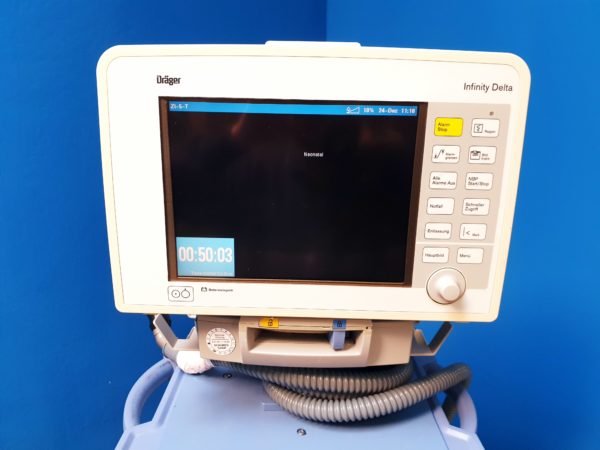 Dräger - Draeger FABIUS TIRO Narkosegerät + Infinity Delta - Fahrbar DOM 2008