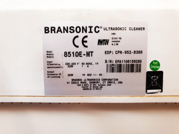 Branson 8510  Ultraschallreiniger Reiniger