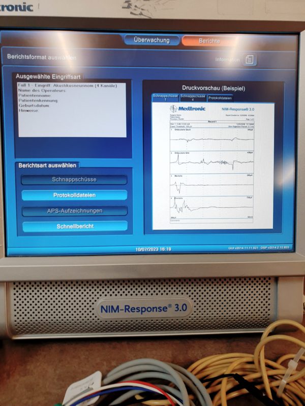 Medtronic NIM-Response 3.0 Nervenmonitor System mit Zubehör