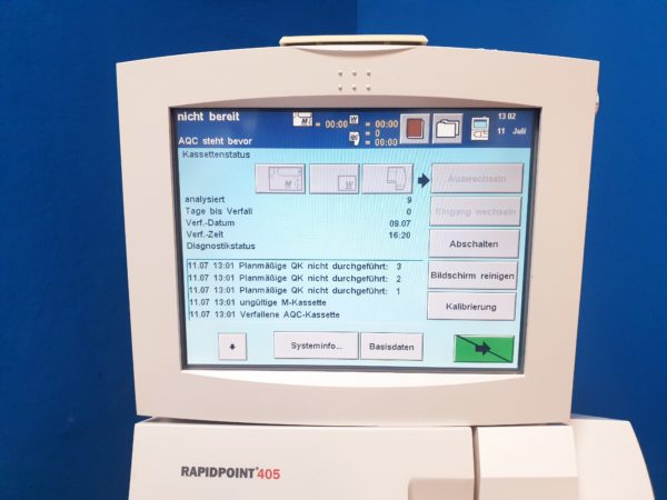 Siemens RAPIDPoint 405 Blood Gas Analyzer System