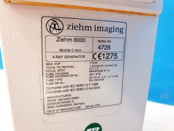 Ziehm 8000 C Bogen Mobiles Röntgengerät C Arm