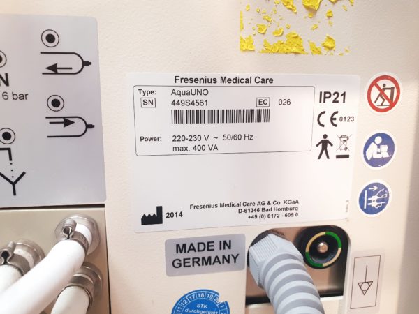 Fresenius AquaUno Osmose / Umkehrosmose mit Vorfilter