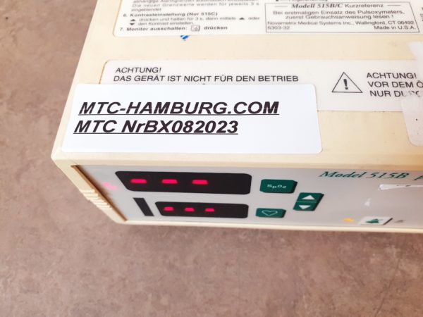 NOVAMETRIX 515B 515 B Pulseoxymeter mit Fingersensor