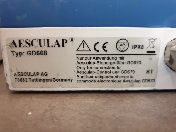 Aesculap microspeed uni GD688 + GD668 + GB578R + GD676 + GB758R +