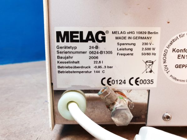 Melag Vacuklav 24 B / 24B Sterilisator // B-Klasse, EN 13060.