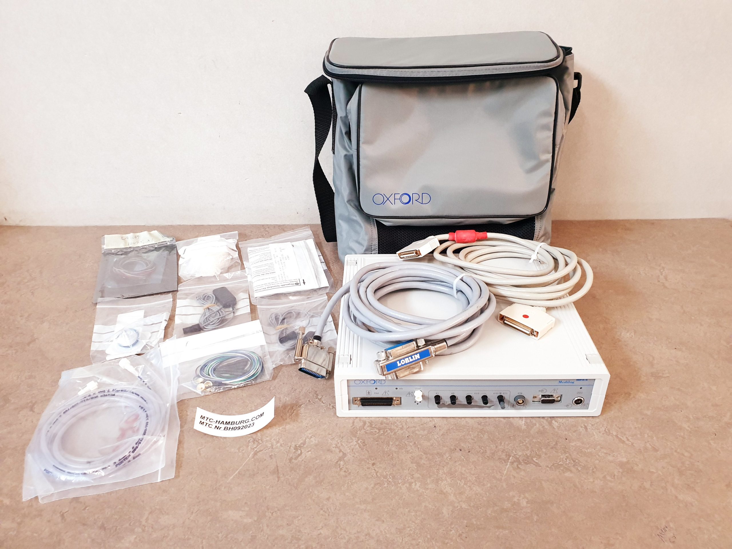 Oxford Medilog MPA-S Solid-State MultiParameter Recoder w/ Power Supply & Extras