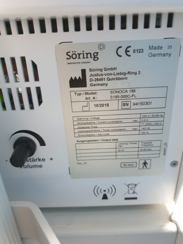 Söring Soering Sonoca 185  + Handpiece + ...DOM2015