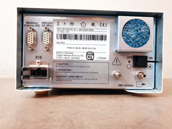 Dräger Draeger Scio Four OXI  Gas Modul Gasmessung  Paramagnetisch 6871803 RI 10 mit Netzteil