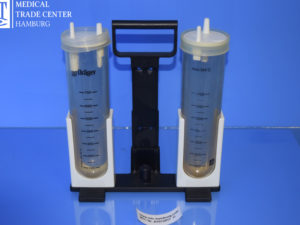 Dräger Absaugung, 2 Sekret Behälter, Halter
