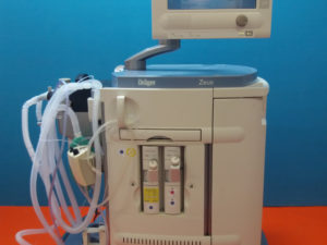 Dräger Zeus Narkosegerät  Anästhesie Kreisteil, Sevoflurane und Desflurane Flaschen